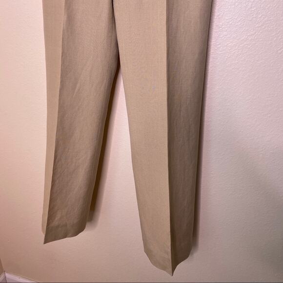 Linen Khaki Lined Dress Slacks Size 2 - Picture 13 of 13